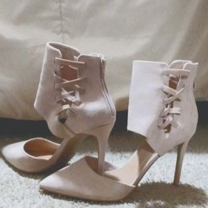 Beige stilettos